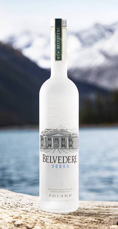 belvedere vodka bottle